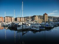 a bunch of boats that are in the water