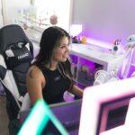 a person sitting at a desk